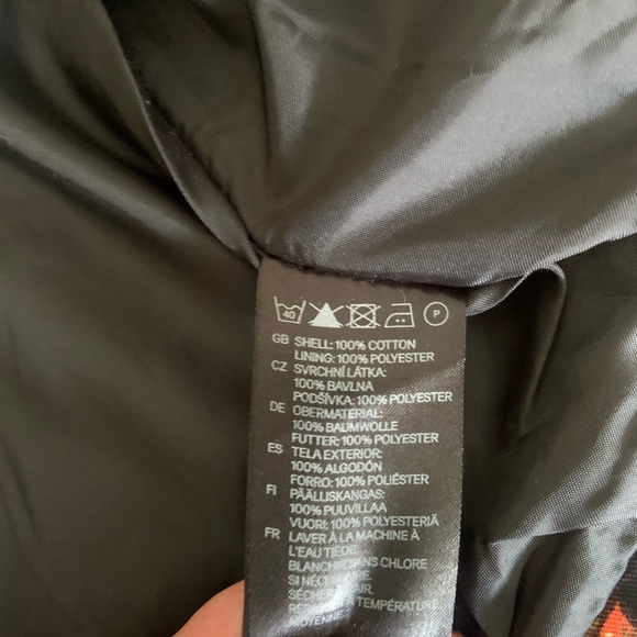 Jean jacket 100% cotton Floral Print Black Small - Picture 5 of 10